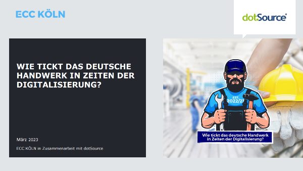 Studienreihe zeigt Herausforderungen des deutschen Handwerks in Zeiten der Digitalisierung (Bildquelle: ECC Köln / IFH Köln)