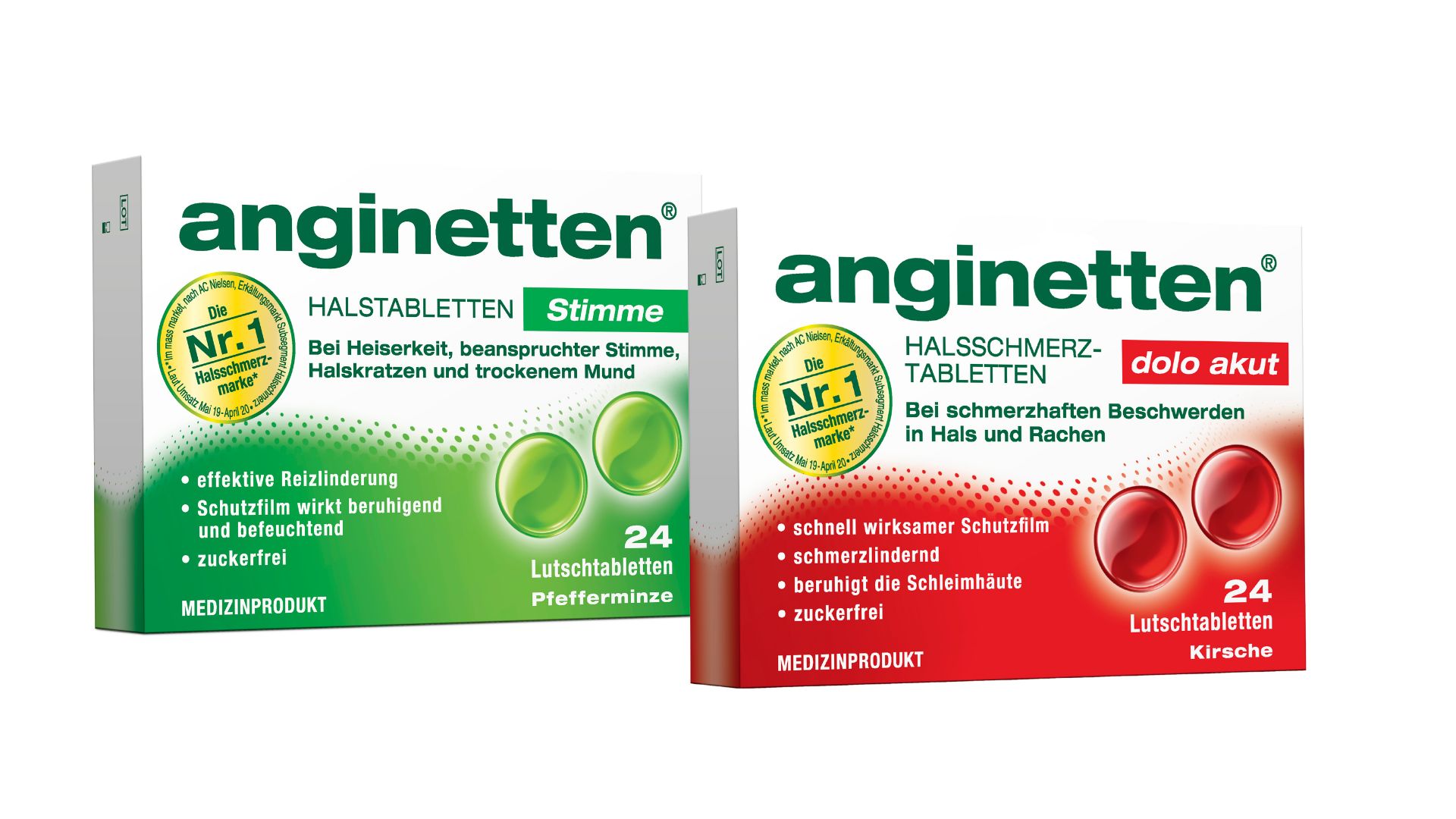 anginetten® Produkte bei Schmerzen oder Heiserkeit