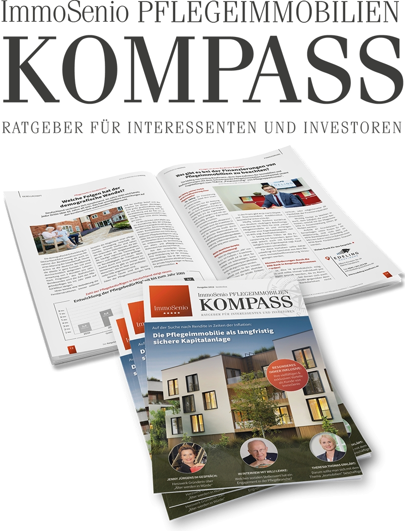 Der ImmoSenio PflegeimmobilienKOMPASS (Die Bildrechte liegen bei dem Verfasser der Mitteilung.)