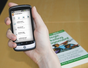 Mobiler Arbeitsplatz für Google-Androiden
