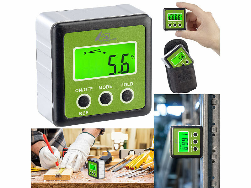 AGT Professional Digitaler Winkelmesser IP54 www.pearl.de (Die Bildrechte liegen bei dem Verfasser der Mitteilung.) AGT Professional Digitaler Winkelmesser IP54 www.pearl.de (Die Bildrechte liegen bei dem Verfasser der Mitteilung.)