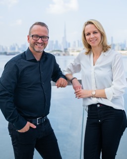 Erfolgscoach Marko Slusarek mit seiner Geschäftspartnerin Jessica Ebert (Die Bildrechte liegen bei dem Verfasser der Mitteilung.)