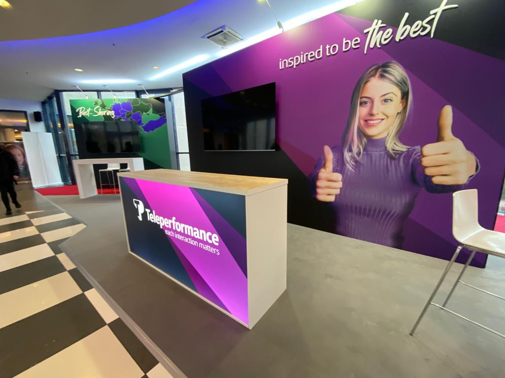 Messestand von Teleperformance (Foto: livewelt)