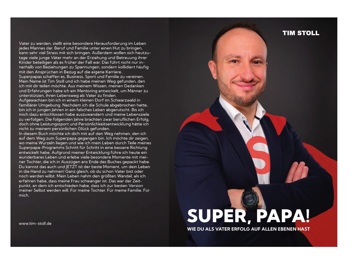 Das neue Buch„Super, Papa“von Tim Stoll (© Tim Stoll) (Die Bildrechte liegen bei dem Verfasser der Mitteilung.) Das neue Buch„Super, Papa“von Tim Stoll (© Tim Stoll) (Die Bildrechte liegen bei dem Verfasser der Mitteilung.)