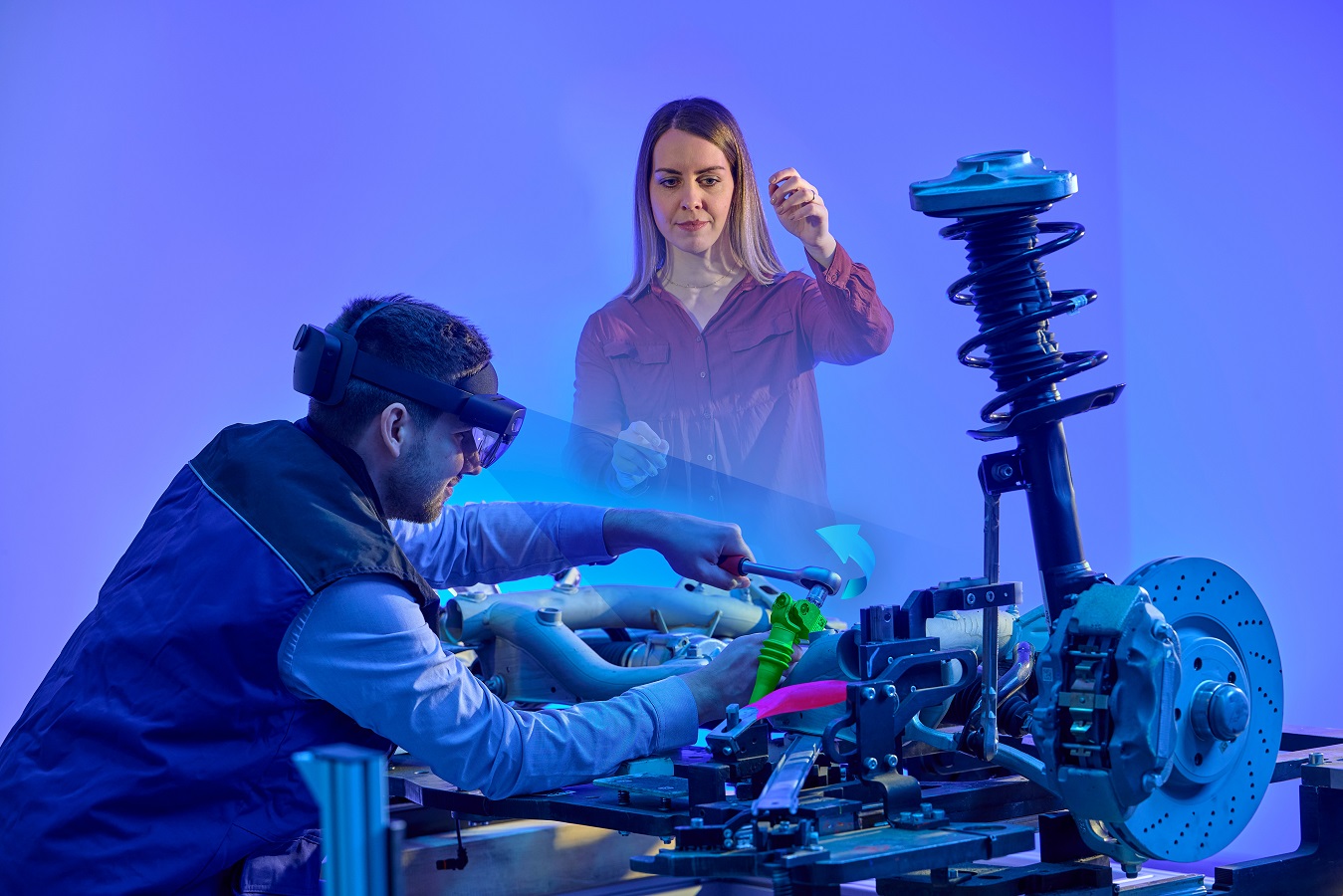 Der AR-gestützte Montagearbeitsplatz des Fraunhofer IGD - eine Kernanwendung des Der AR-gestützte Montagearbeitsplatz des Fraunhofer IGD - eine Kernanwendung des
