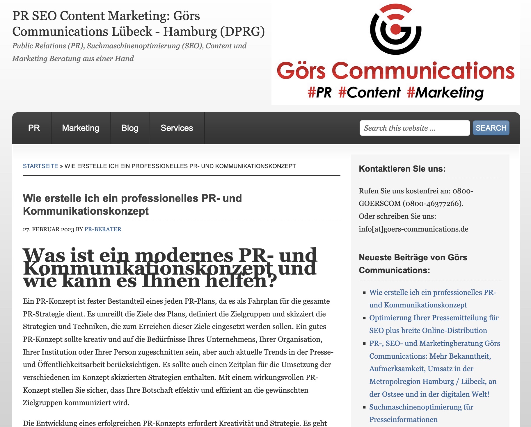PR SEO Marketing Beratung Görs Communications gibt Tipps zur Kommunikationskonzeption (Die Bildrechte liegen bei dem Verfasser der Mitteilung.) PR SEO Marketing Beratung Görs Communications gibt Tipps zur Kommunikationskonzeption (Die Bildrechte liegen bei dem Verfasser der Mitteilung.)