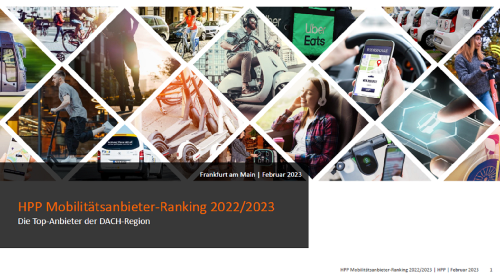 HPP Mobilitätsanbieter-Ranking 2022-23