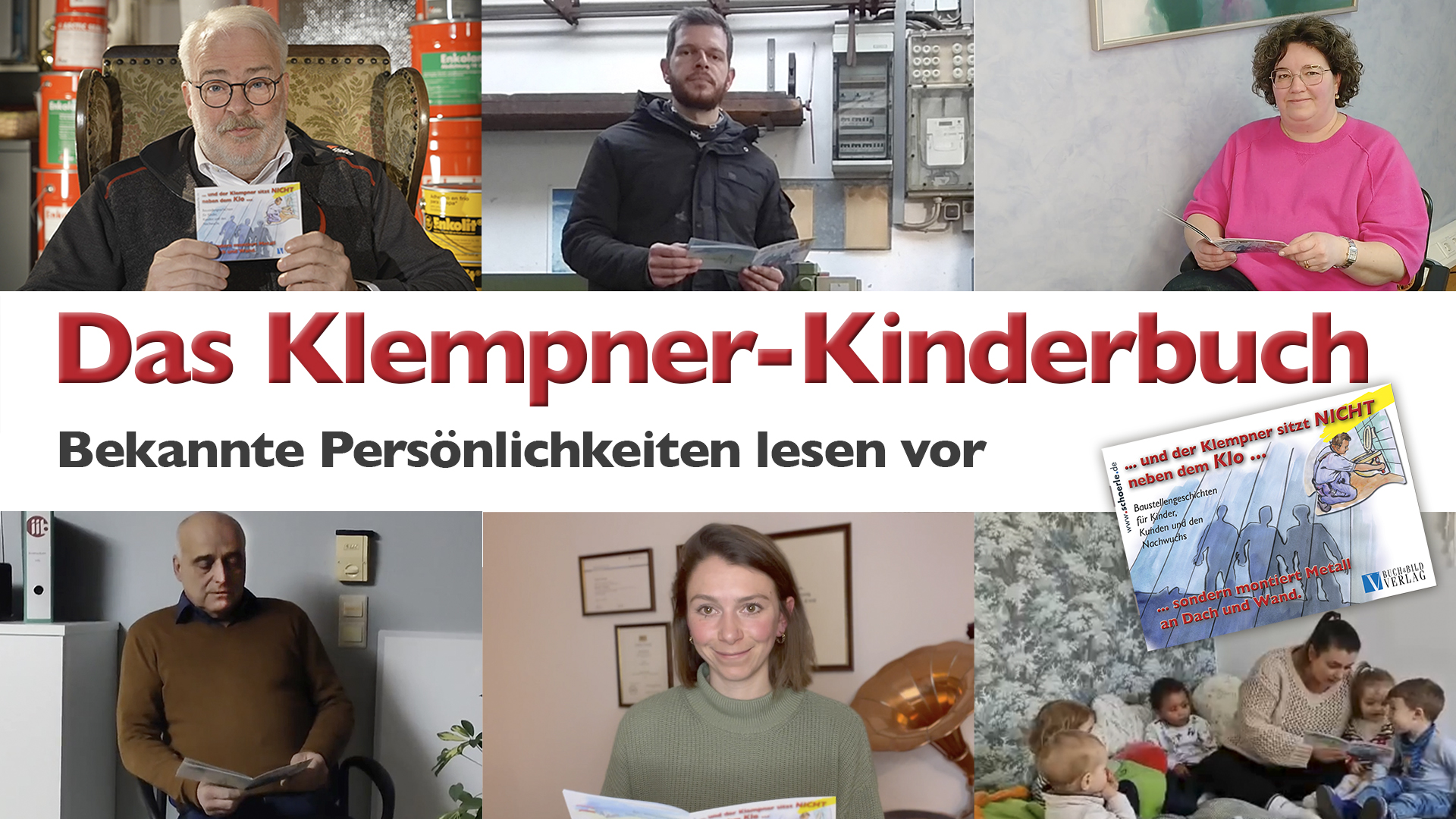 Das Klempner-Kinderbuch. Bekannte Persönlichkeiten lesen vor. Bücher gegen den Fachkräftemangel