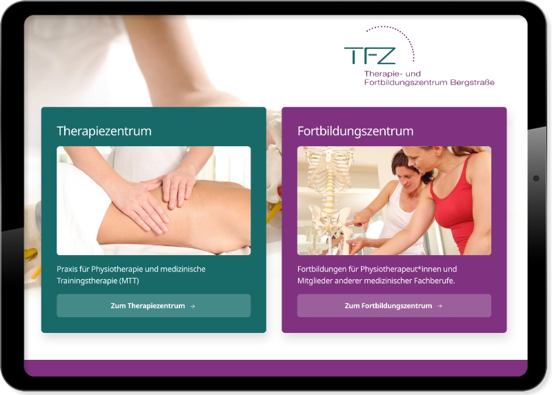 Web Development, Webdesign und Programmierung: formativ.net erstellt neue Website für TFZ. (Die Bildrechte liegen bei dem Verfasser der Mitteilung.) Web Development, Webdesign und Programmierung: formativ.net erstellt neue Website für TFZ. (Die Bildrechte liegen bei dem Verfasser der Mitteilung.)