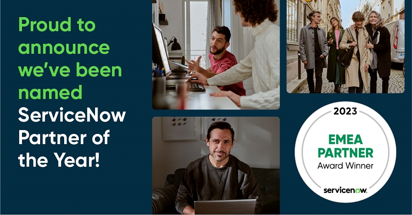 Devoteam wird als"ServiceNow EMEA Elite Partner of the year 2023" ausgezeichnet (Bildquelle: @ Devoteam) Devoteam wird als"ServiceNow EMEA Elite Partner of the year 2023" ausgezeichnet (Bildquelle: @ Devoteam)