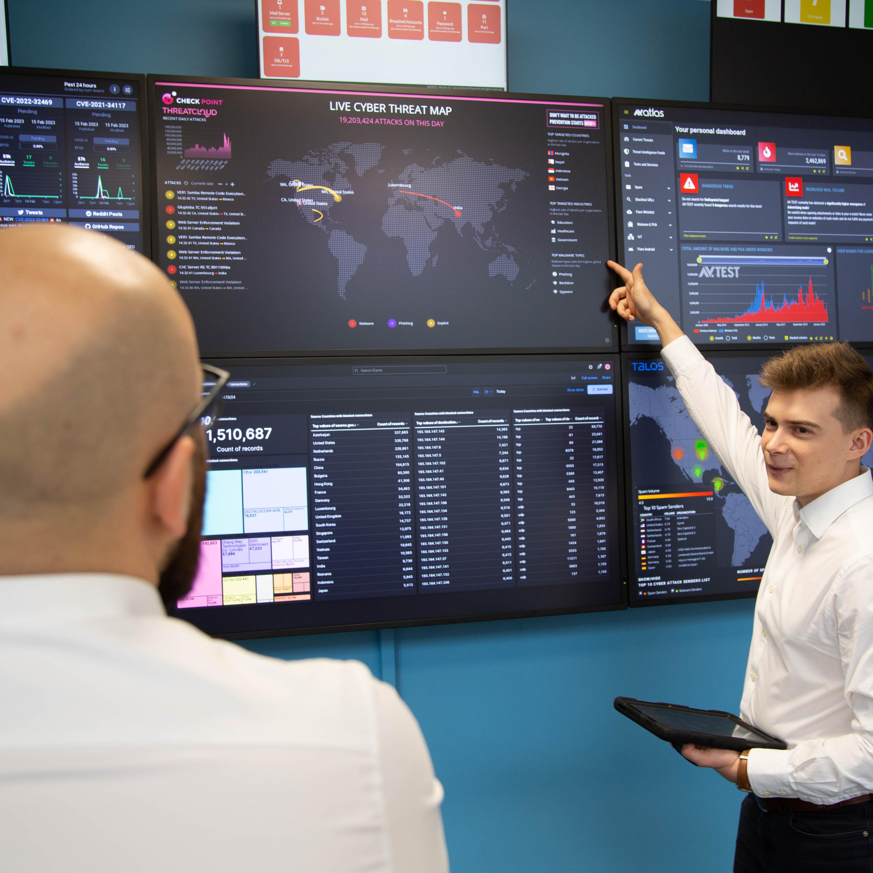 Deutsches Security Operation Center der agilimo Consulting GmbH (Die Bildrechte liegen bei dem Verfasser der Mitteilung.)