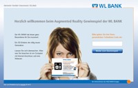 Innovatives Gewinnspiel der WL BANK mit einer Augmented Reality-Anwendung