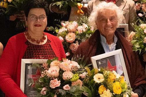Die Ausgezeichneten: Monika Herbstrith-Lappe& Prof. Samy Molcho (Bildquelle: Interfoto / imh)