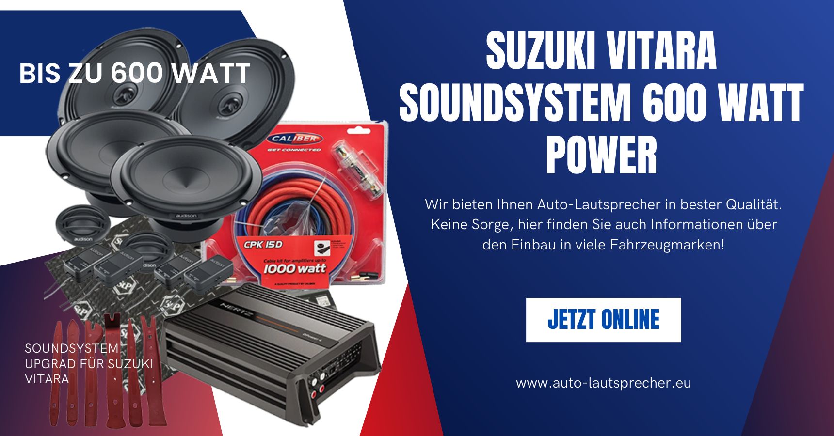 Suzuki Vitara Lautsprecher nachrüsten 600 Watt Power (Die Bildrechte liegen bei dem Verfasser der Mitteilung.)