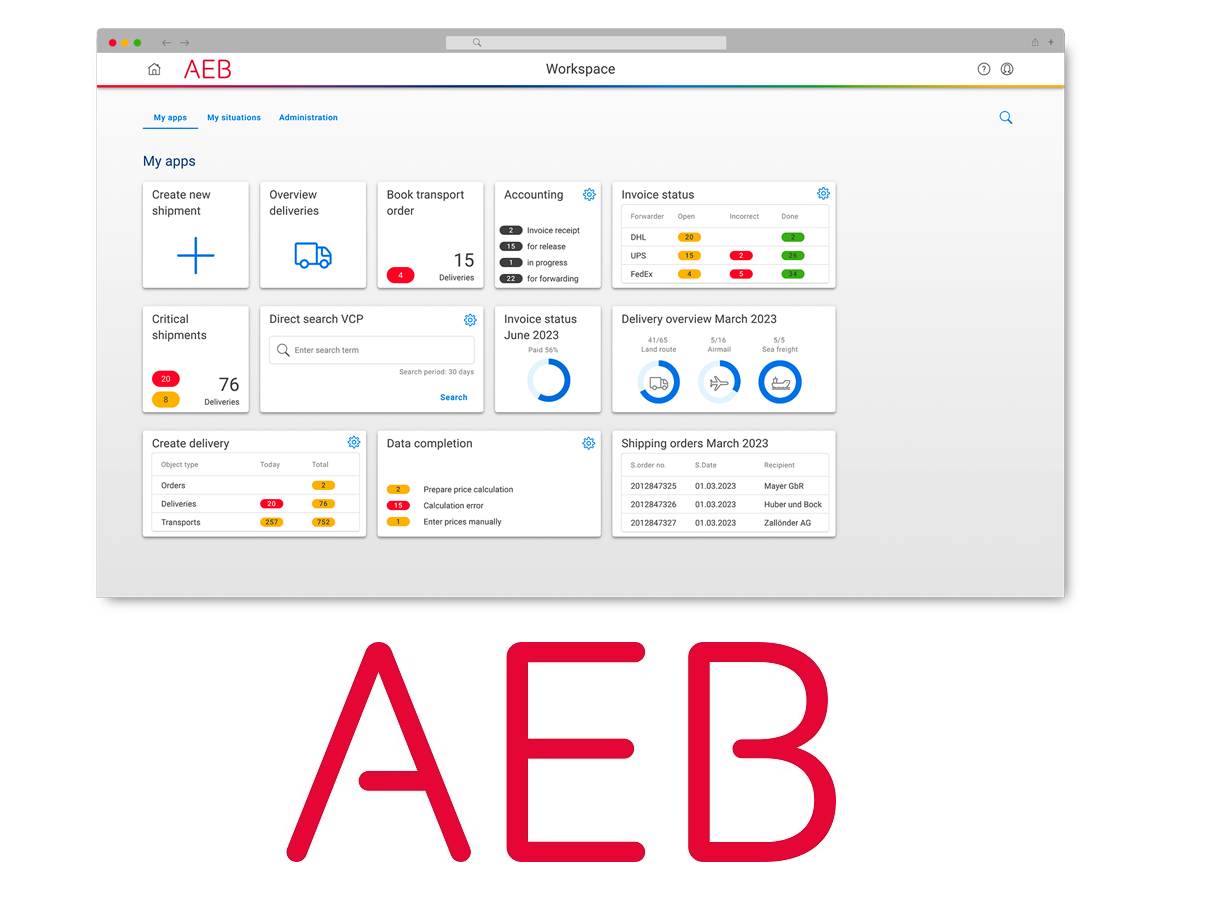 AEB SE - Cloud Transport Management Software - transport logistic 2023