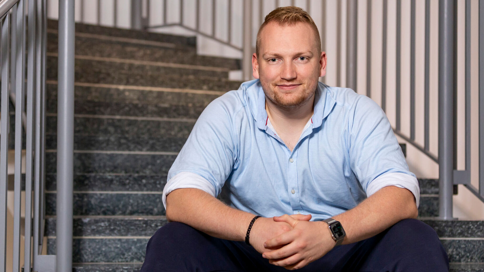 Florian Lenz informiertüber Maßnahmen zur Optimierung von IT-Sicherheit. (Die Bildrechte liegen bei dem Verfasser der Mitteilung.)