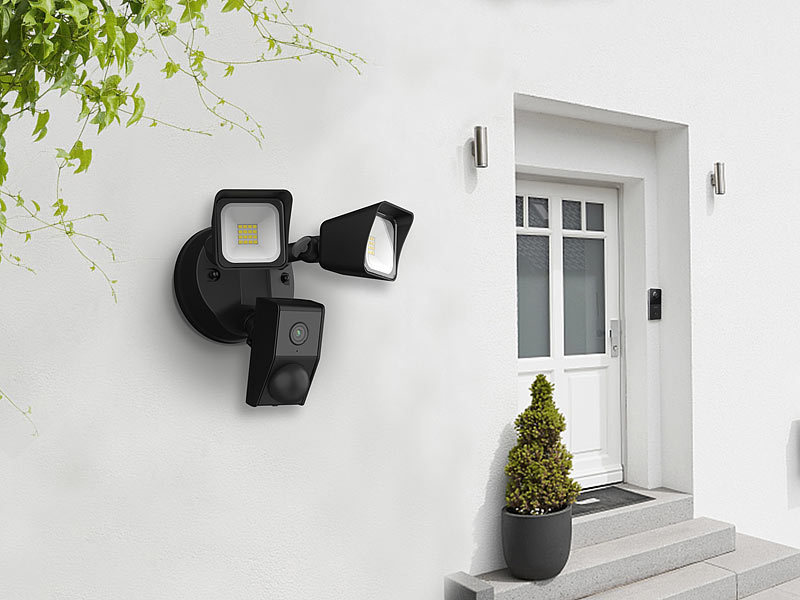 VisorTech 2K-Kamera LED-Strahler FLK-40.2K www.pearl.de (Die Bildrechte liegen bei dem Verfasser der Mitteilung.) VisorTech 2K-Kamera LED-Strahler FLK-40.2K www.pearl.de (Die Bildrechte liegen bei dem Verfasser der Mitteilung.)