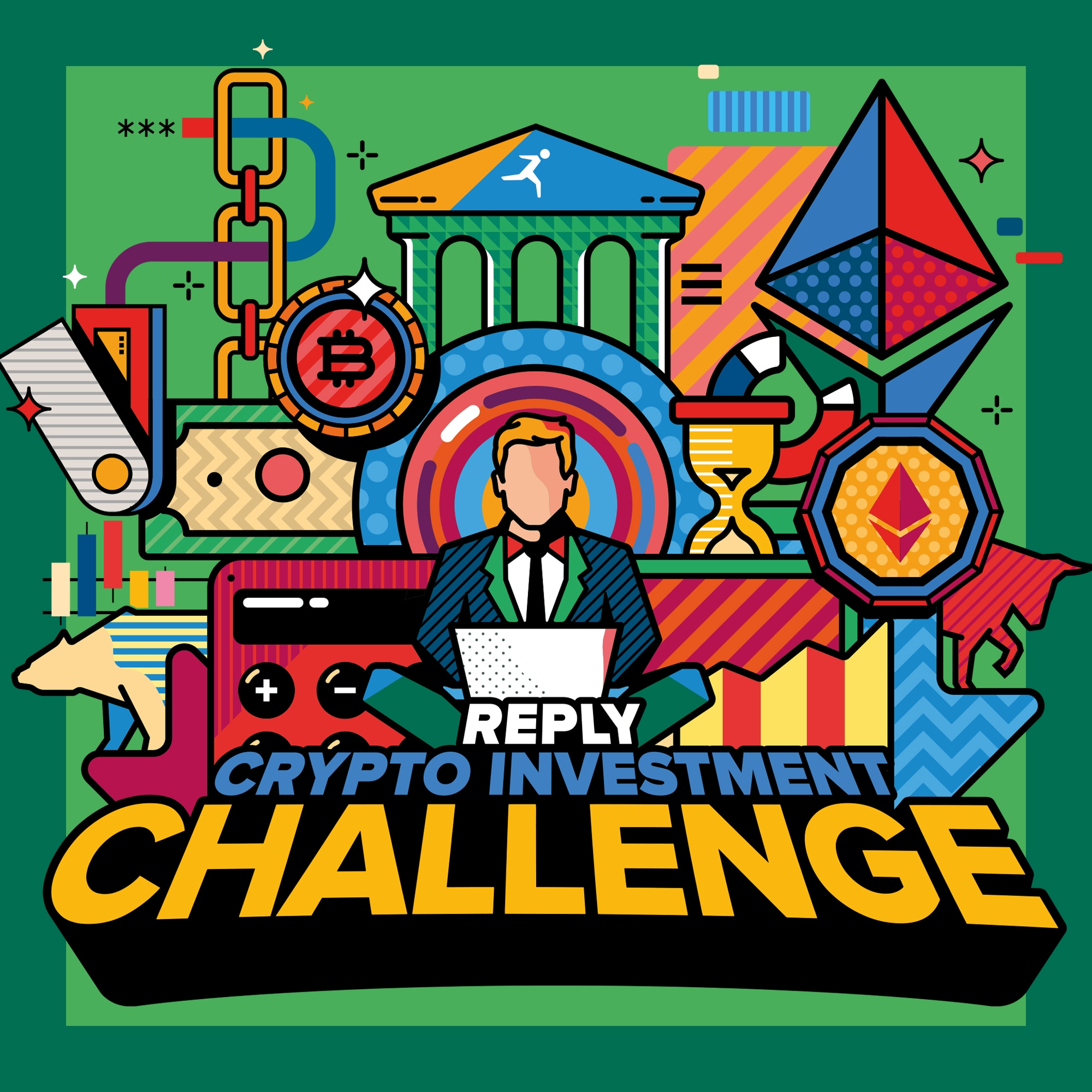 Die vierte Reply Investment Challenge steht ganz im Zeichen von Crypto. Die vierte Reply Investment Challenge steht ganz im Zeichen von Crypto.