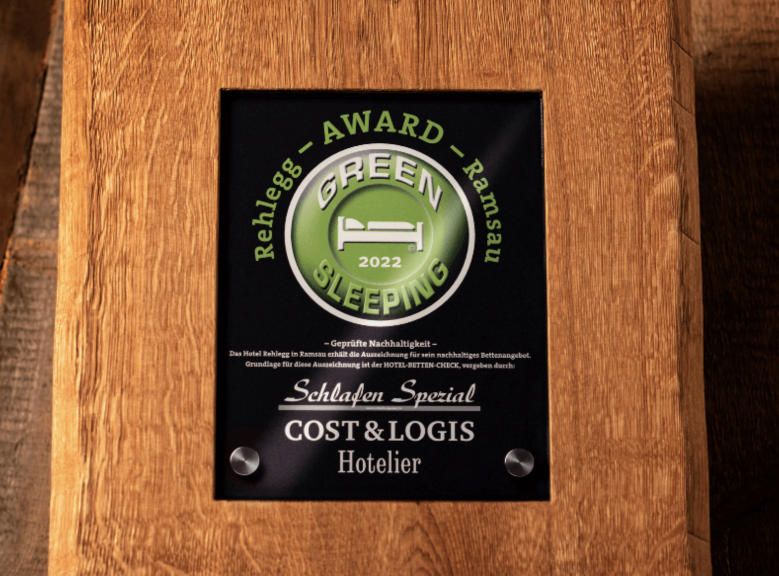 Green-Sleeping-Award