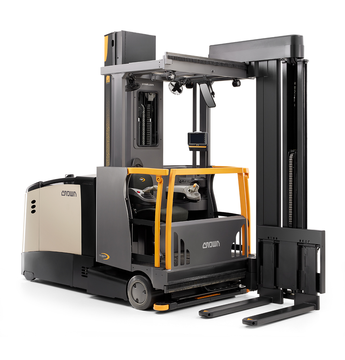 Die neuen Hochregalstapler der TSP Serie von Crown: Up-to-date Technologie für mehr Leistung (Die Bildrechte liegen bei dem Verfasser der Mitteilung.) Die neuen Hochregalstapler der TSP Serie von Crown: Up-to-date Technologie für mehr Leistung (Die Bildrechte liegen bei dem Verfasser der Mitteilung.)