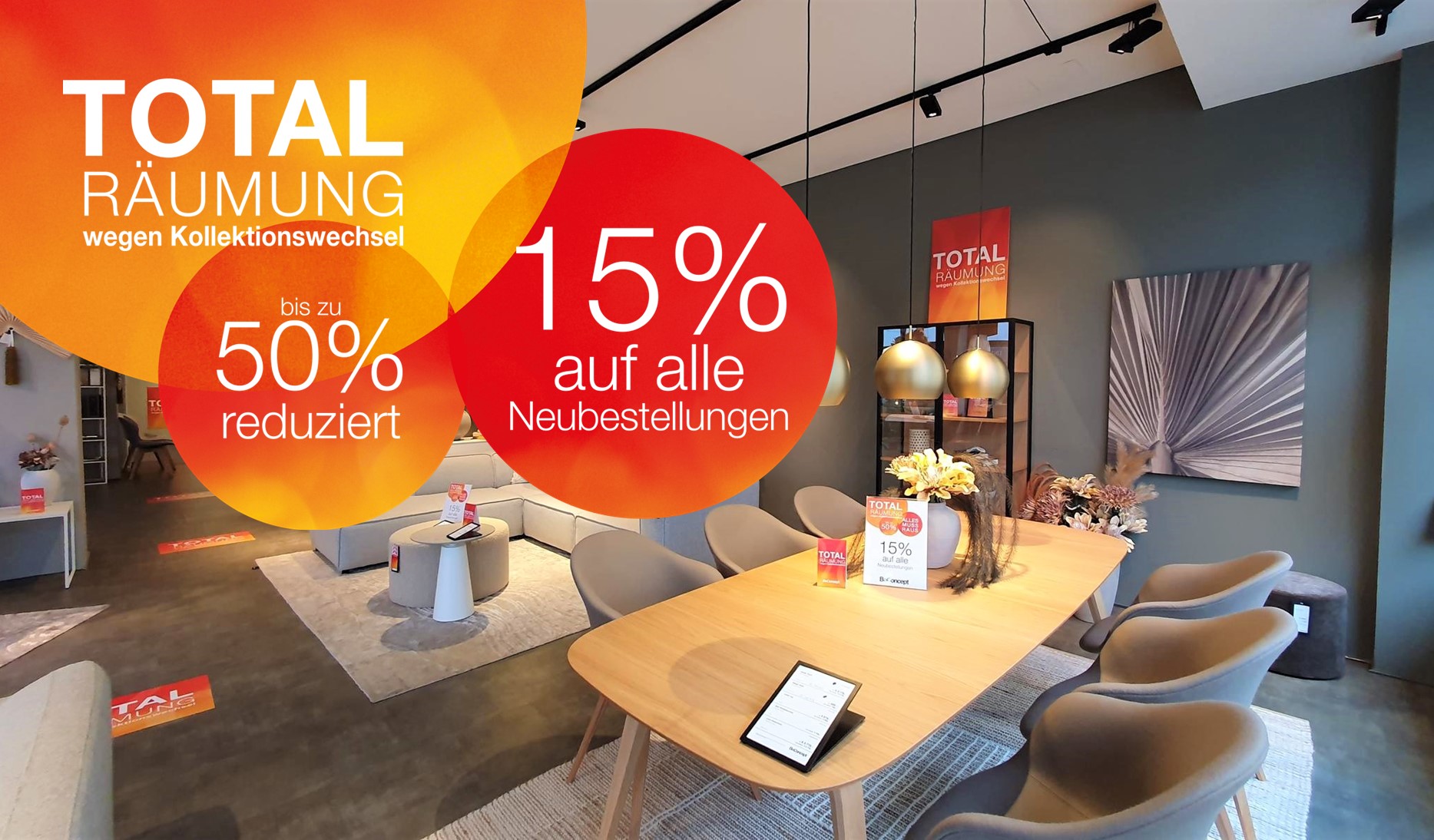 BoConcept Hannover - Kollektionswechsel erfordert Totalräumung BoConcept Hannover - Kollektionswechsel erfordert Totalräumung