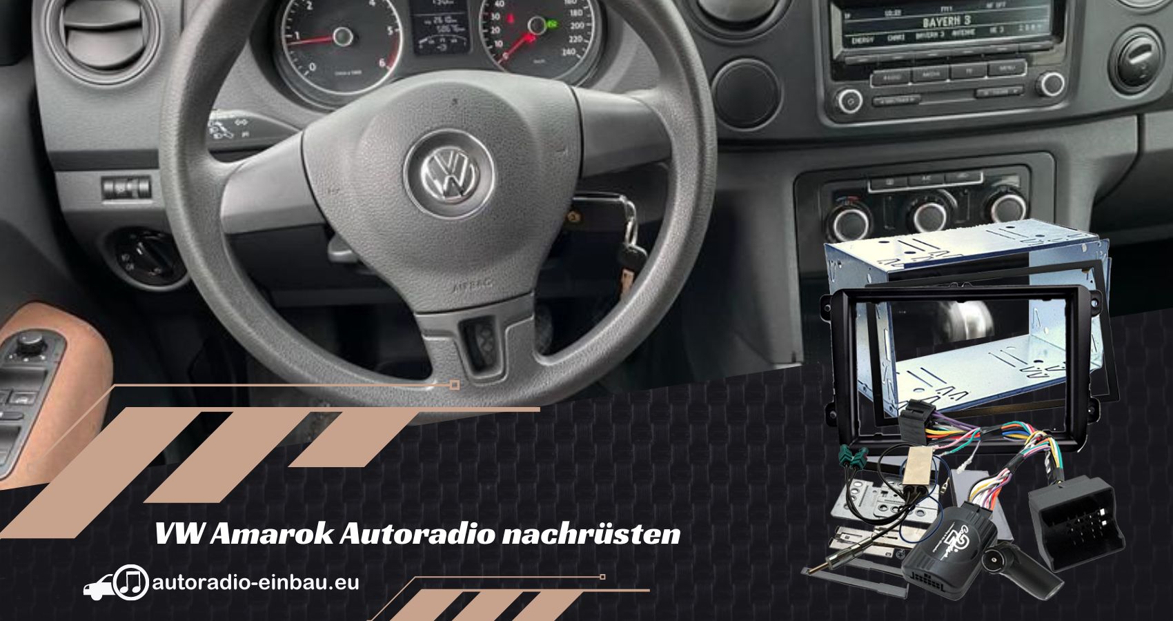 VW Amarok Autoradio nachrüsten& Lenkradfernbedienung (Die Bildrechte liegen bei dem Verfasser der Mitteilung.)