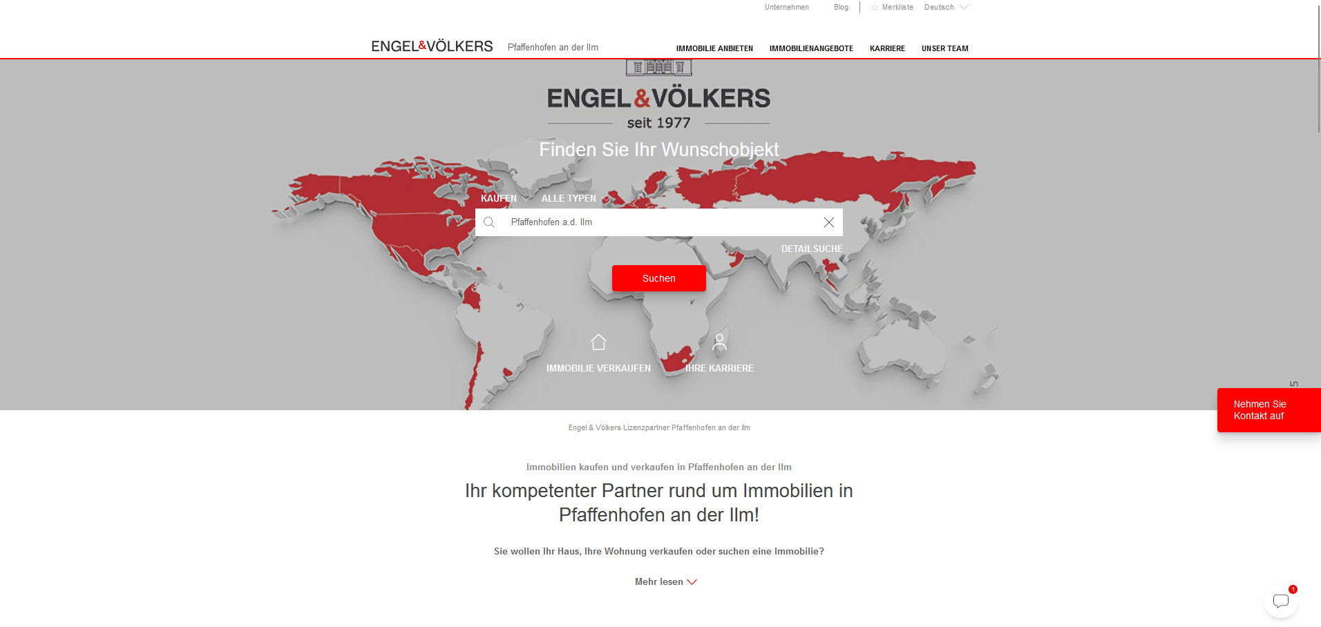 Engel & Völkers Immobilienmakler in Pfaffenhofen an der Ilm Engel & Völkers Immobilienmakler in Pfaffenhofen an der Ilm