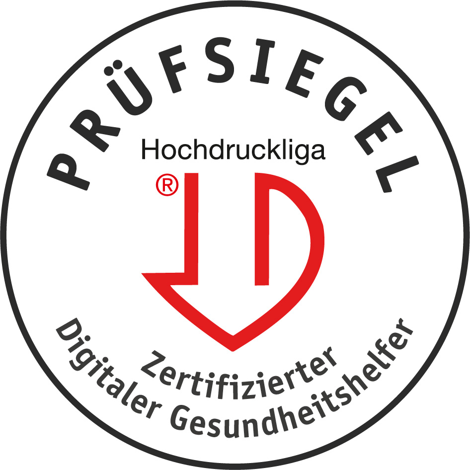 Prüfsiegel der Deutschen Hochdruckliga (Bildquelle: Deutsche Hochdruckliga)