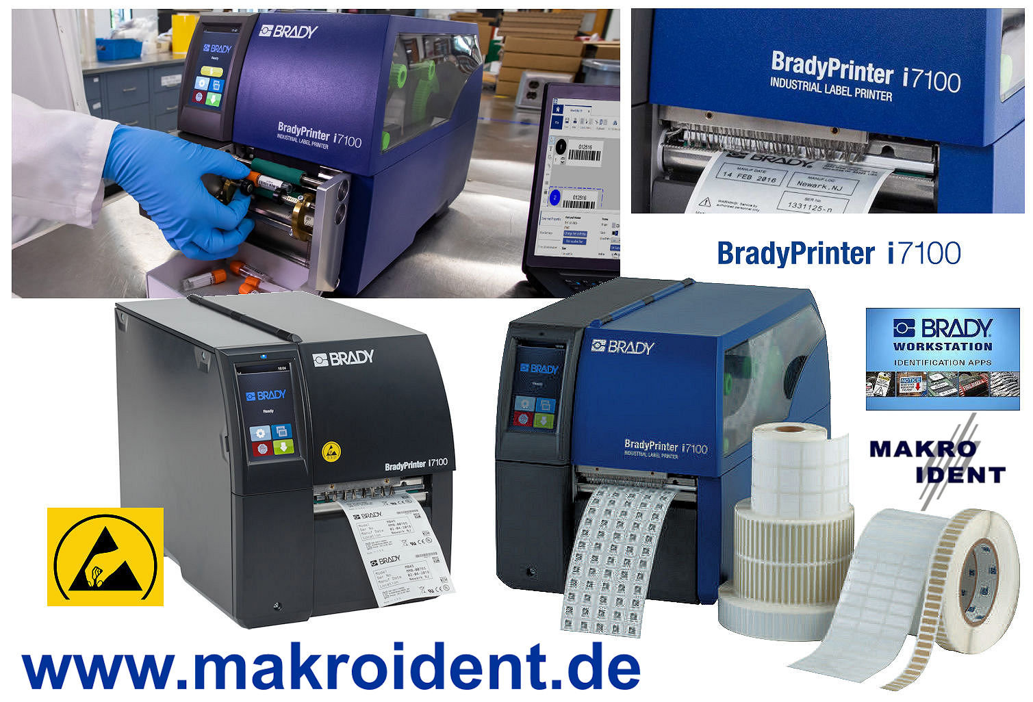 Brady i7100: Zuverlässiger Industrie Highspeed Etikettendrucker