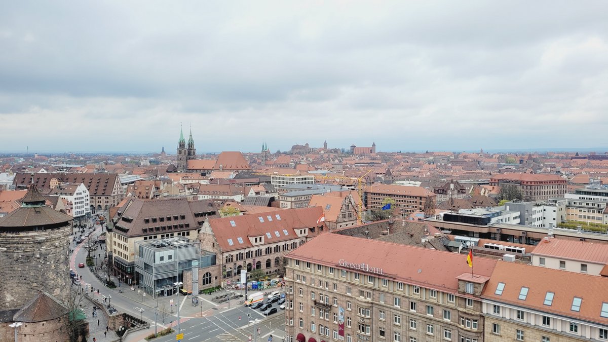 Blicküber Nürnberg (Die Bildrechte liegen bei dem Verfasser der Mitteilung.)