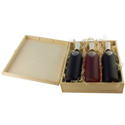 Holzkiste für 3 Weinflaschen (Die Bildrechte liegen bei dem Verfasser der Mitteilung.) Holzkiste für 3 Weinflaschen (Die Bildrechte liegen bei dem Verfasser der Mitteilung.)