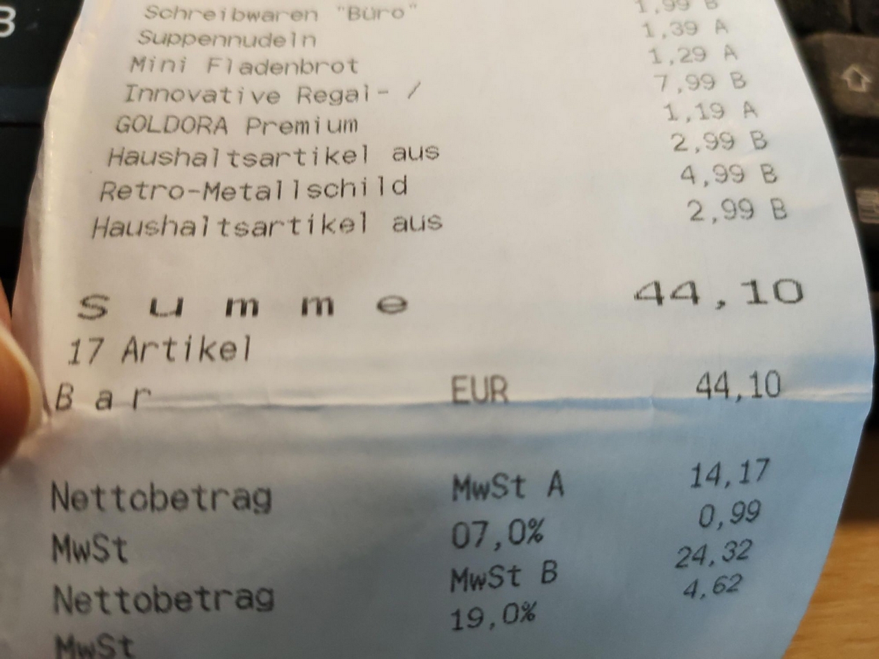 Die Mehrwertsteuer ist eine indirekte Steuer (Die Bildrechte liegen bei dem Verfasser der Mitteilung.)