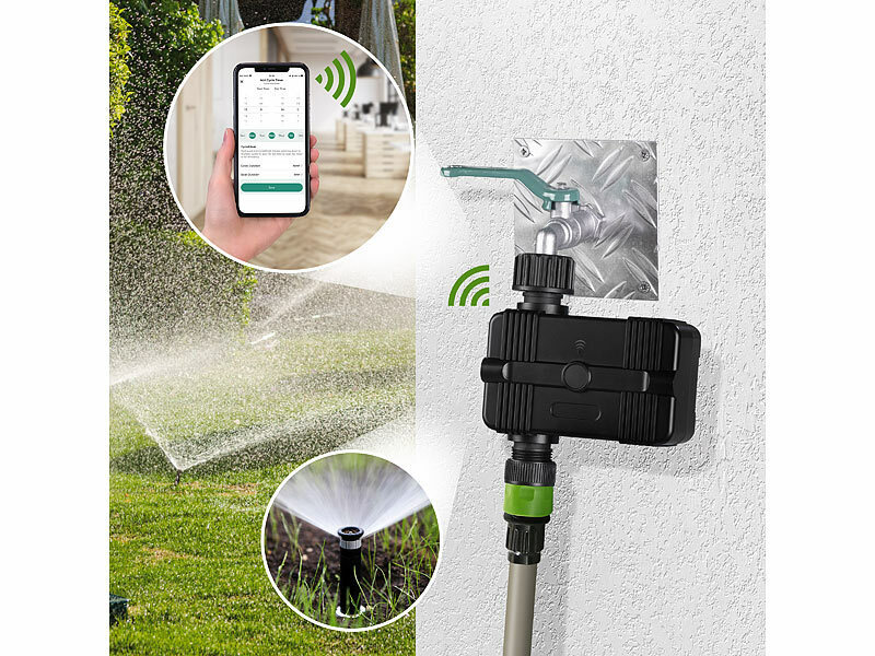 Royal Gardineer WLAN-Bewässerungscomputer BWC-550.app www.pearl.de (Die Bildrechte liegen bei dem Verfasser der Mitteilung.) Royal Gardineer WLAN-Bewässerungscomputer BWC-550.app www.pearl.de (Die Bildrechte liegen bei dem Verfasser der Mitteilung.)