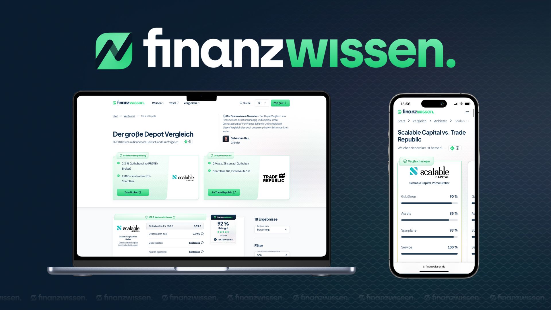 Finanzwissen.de - Webseite Mobil& Desktop (Die Bildrechte liegen bei dem Verfasser der Mitteilung.)