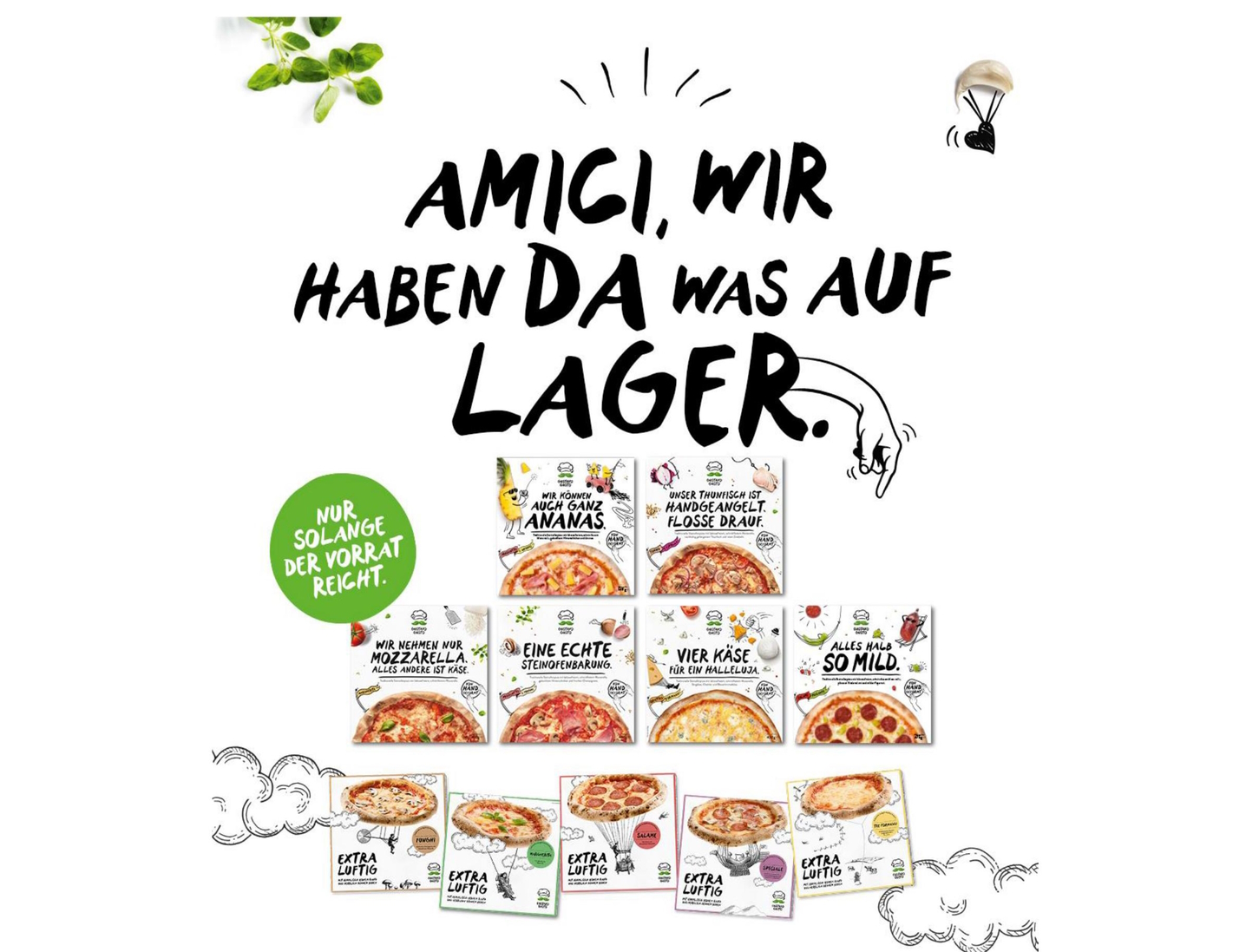 Tiefkühlpizzen von Gustavo Gusto beim Sonderverkauf in Geretsried (Die Bildrechte liegen bei dem Verfasser der Mitteilung.)