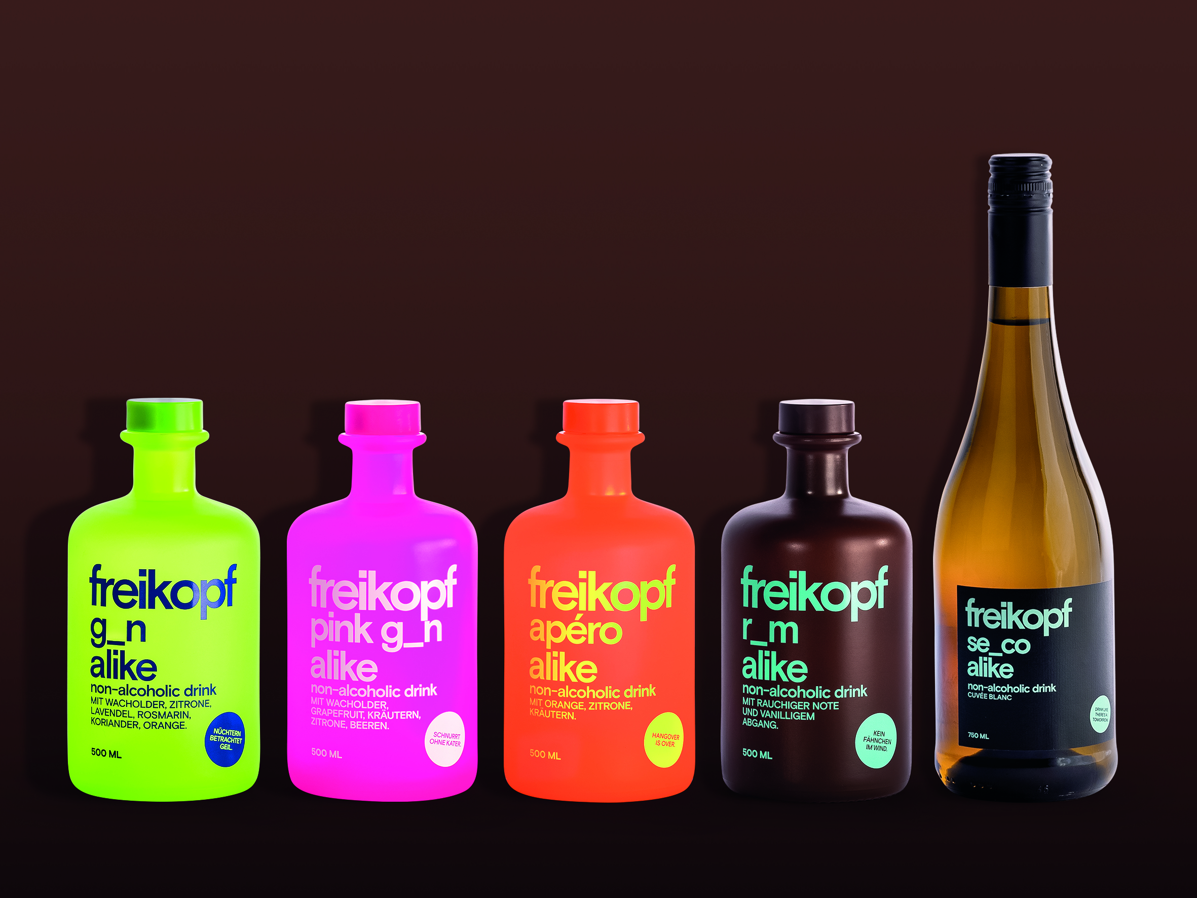 alkoholfreie Spirituosen von FREIKOPF alkoholfreie Spirituosen von FREIKOPF