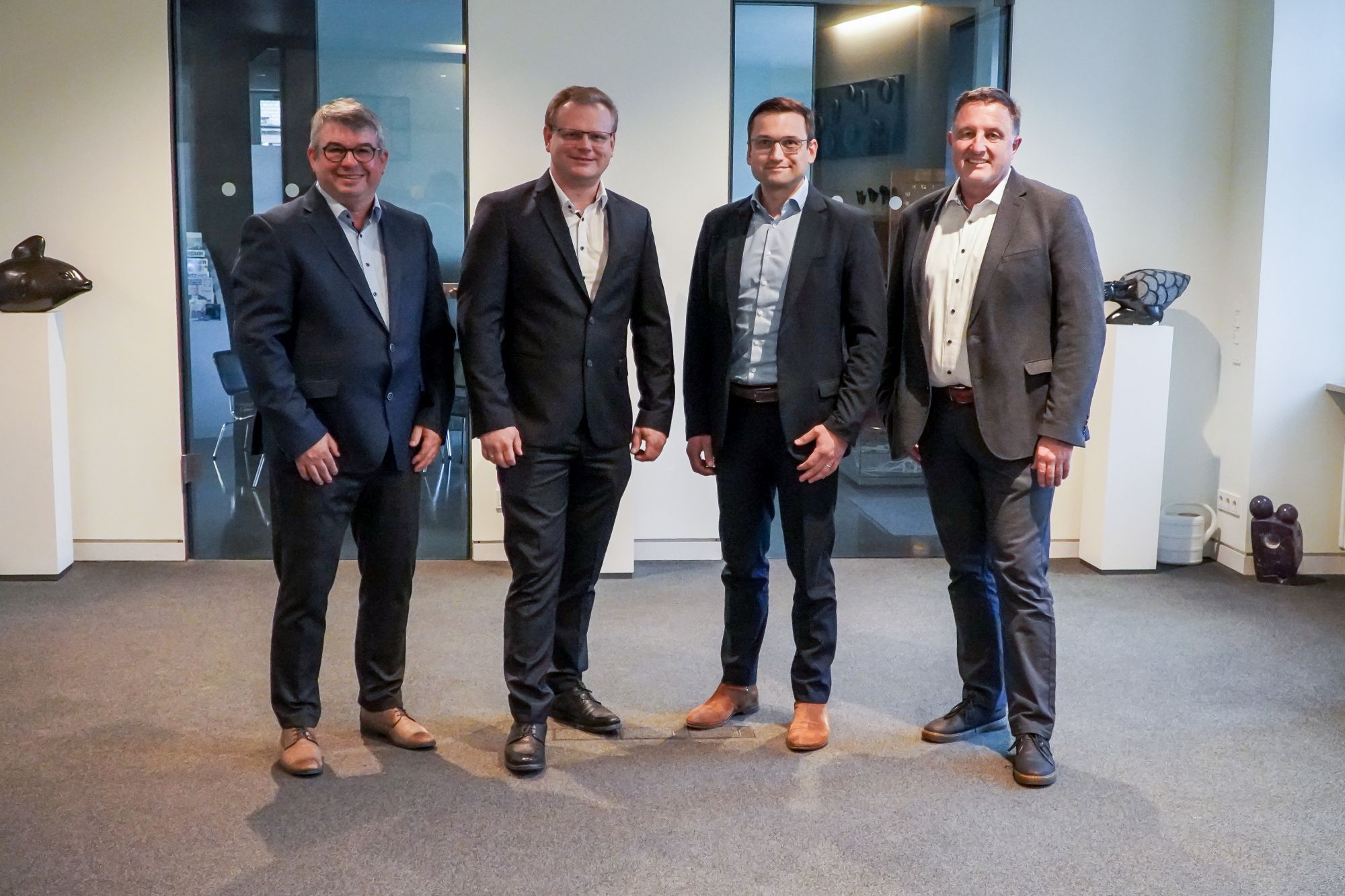 Die Verantwortlichen, die das Projekt maßgeblich vorangetrieben haben (Bildquelle: PTA GmbH)