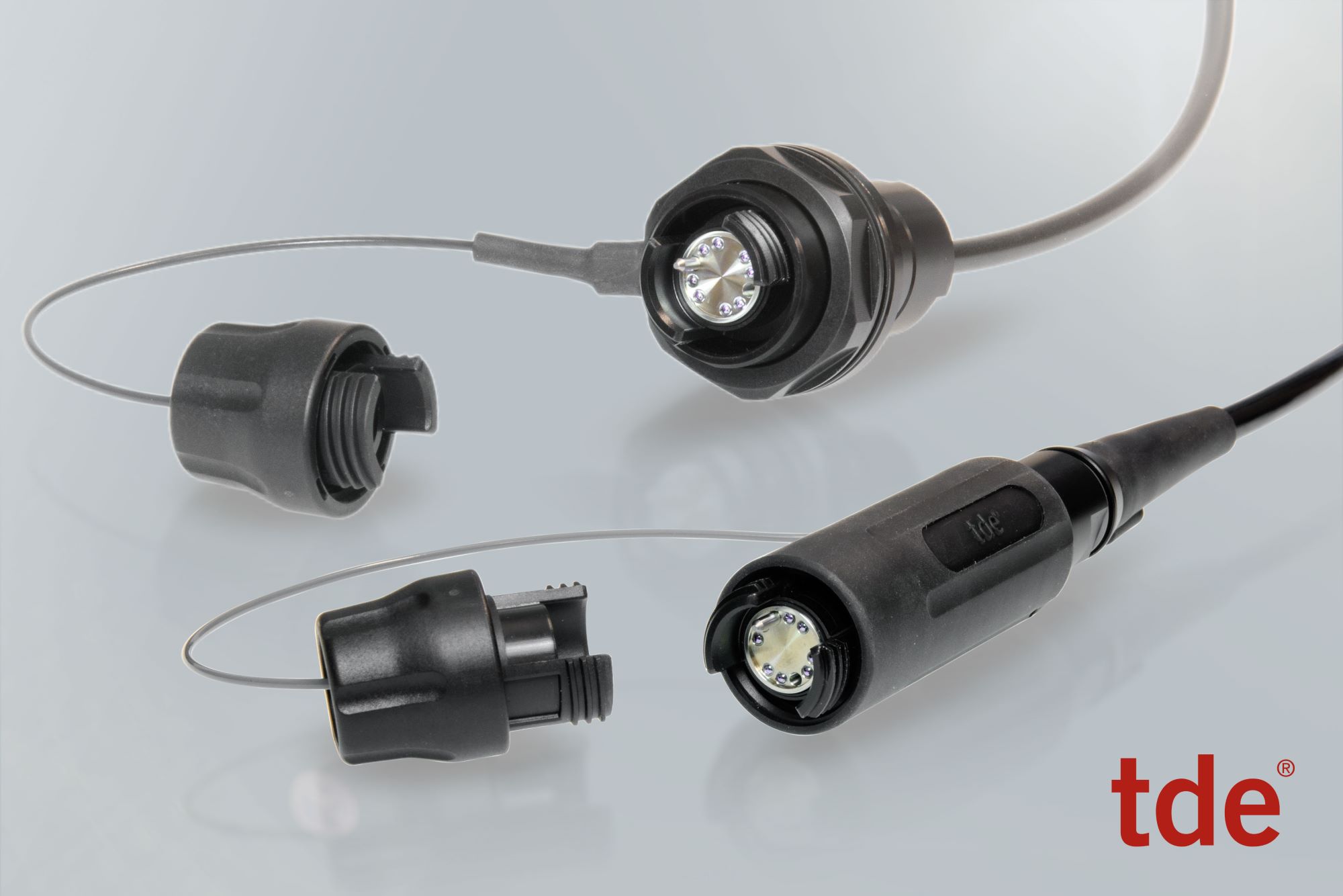 Neue tde-HEB-Linsenstecker-Serie von tde–perfekt für Broadcast, Industrie, Defense,Öl& Gas (Bildquelle: @tde - trans data elektronik GmbH)