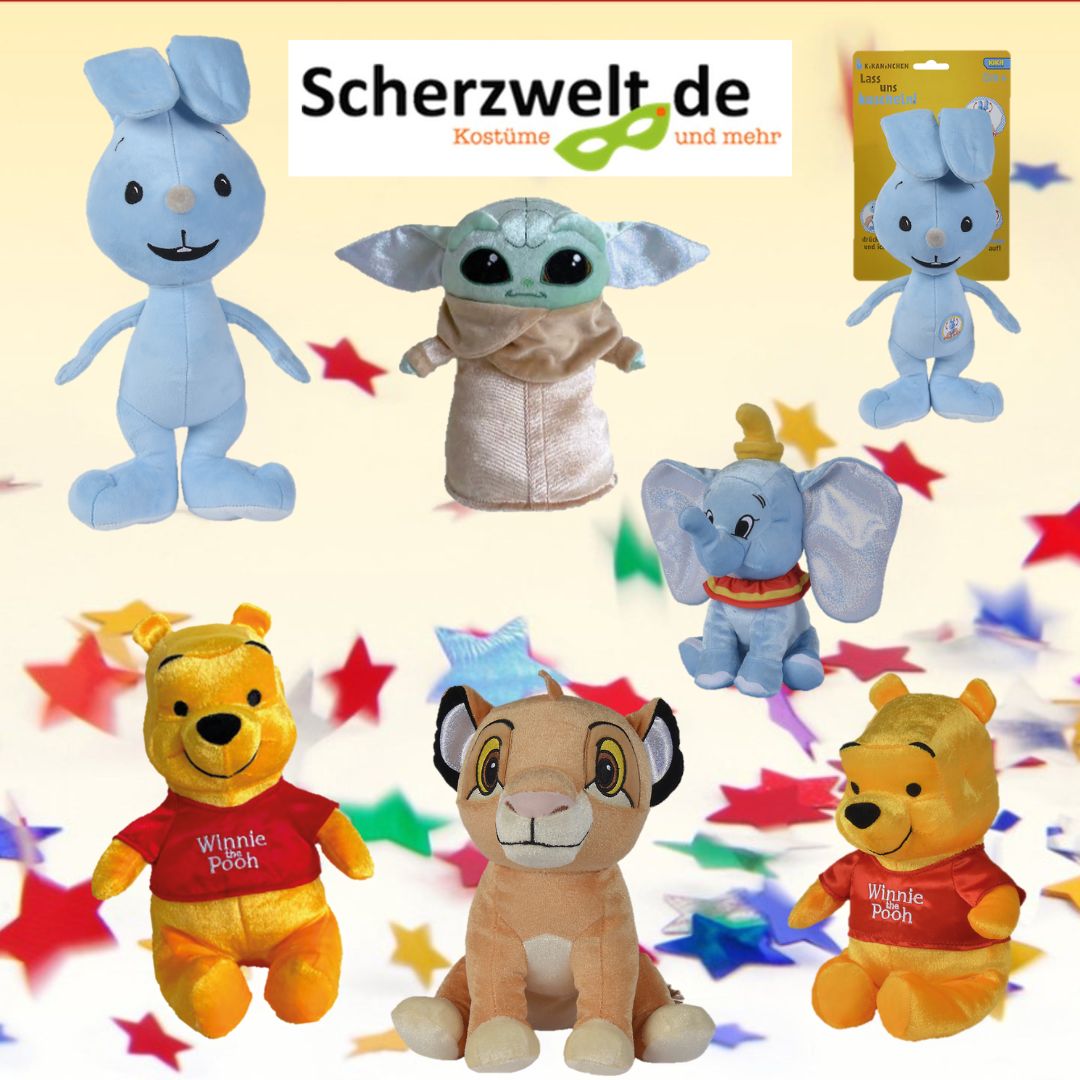 Disney Kuscheltiere bei scherzwelt.de (Die Bildrechte liegen bei dem Verfasser der Mitteilung.)