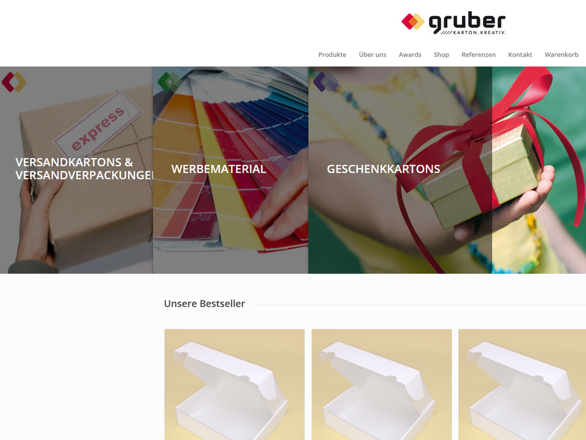 Gruber Kartonagen - der Experte für Kartons und Verpackungen aller Art