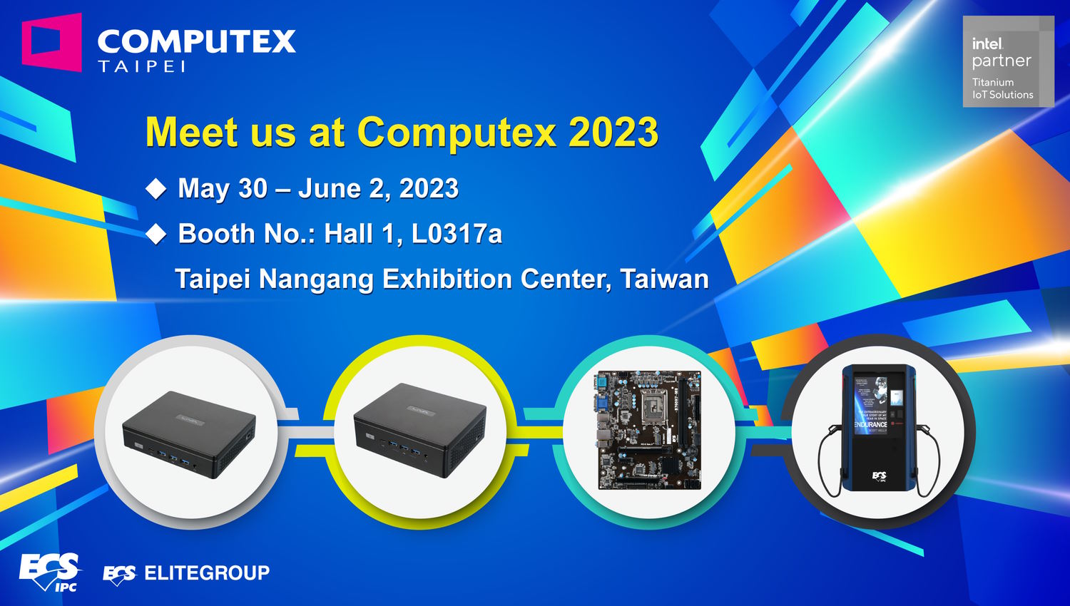 ECSIPC Produkte an der Computex 2023 (Die Bildrechte liegen bei dem Verfasser der Mitteilung.)