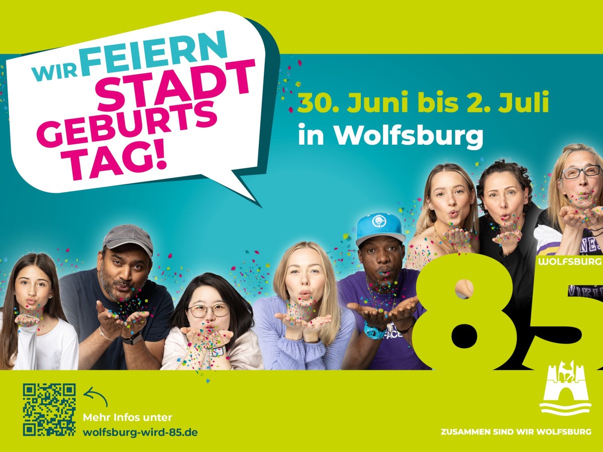 Werbekampagne zum 85. Stadtgeburtstag (© WMG Wolfsburg) Werbekampagne zum 85. Stadtgeburtstag (© WMG Wolfsburg)