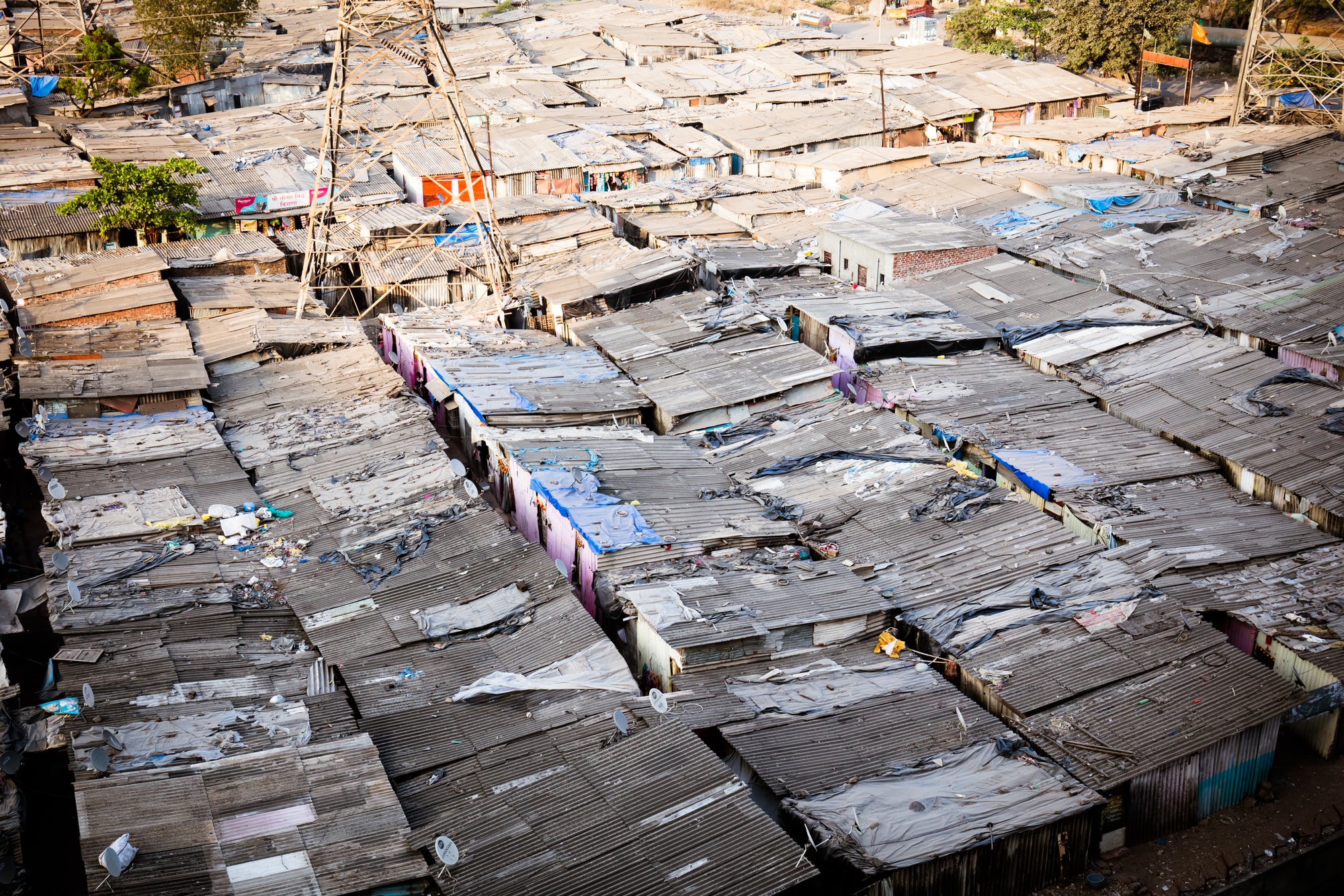 Slum in Mumbai Slum in Mumbai