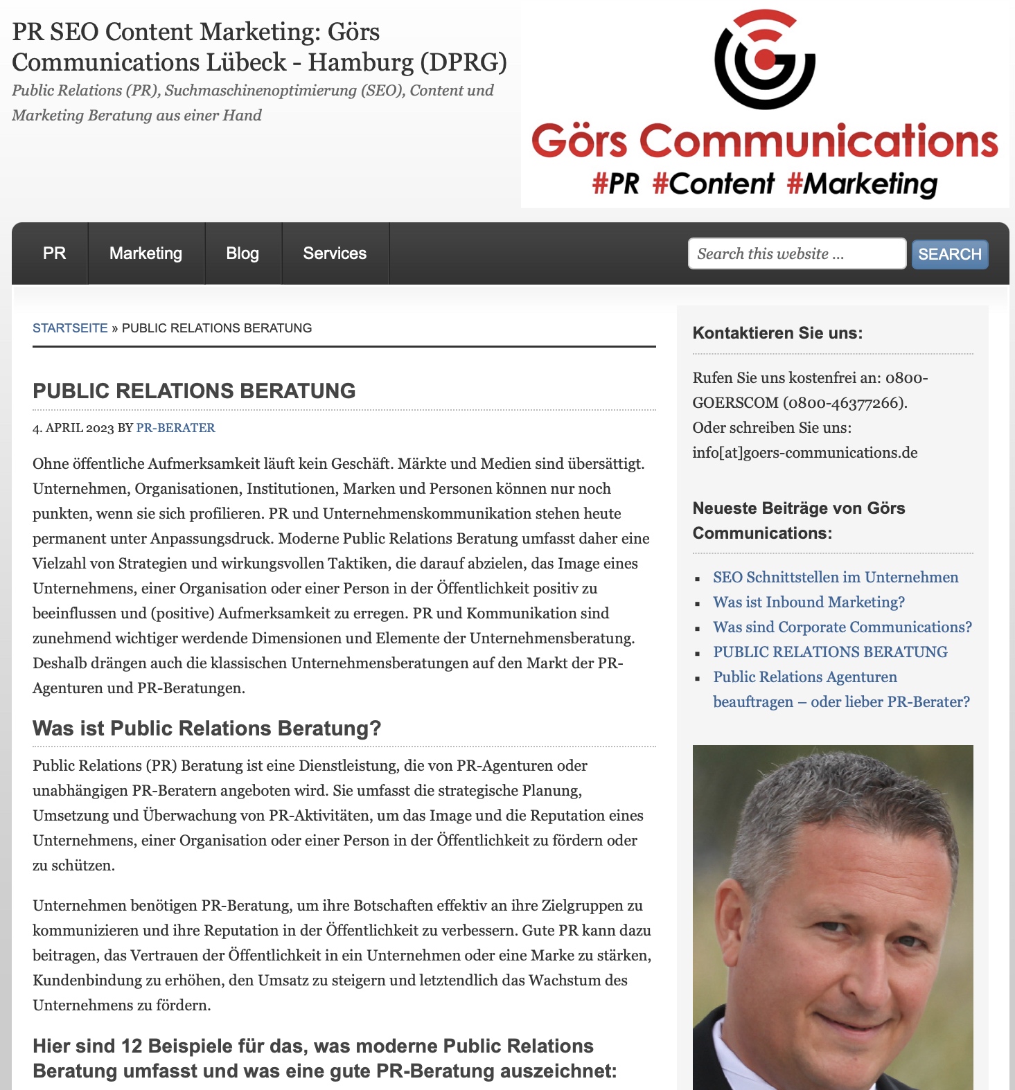 Daniel Görs Communications: Public Relations Beratung und PR-Optimierung (Die Bildrechte liegen bei dem Verfasser der Mitteilung.) Daniel Görs Communications: Public Relations Beratung und PR-Optimierung (Die Bildrechte liegen bei dem Verfasser der Mitteilung.)