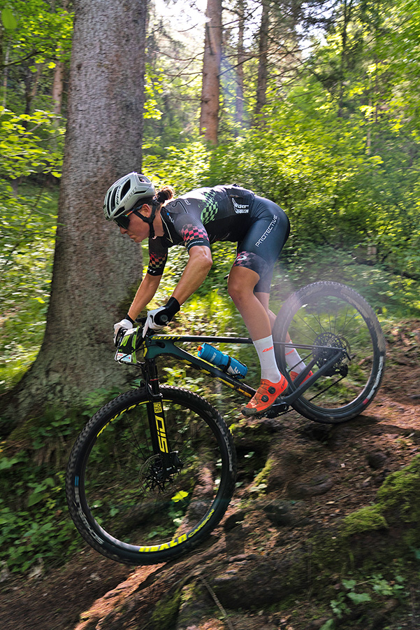 Tanja Priller vom RSC Wolfratshausen siegt beim Eldorado Bike Festivalüber 89 km und 2.400 hm (Die Bildrechte liegen bei dem Verfasser der Mitteilung.)