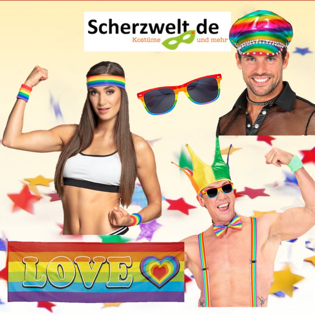 Kostüme und Accessoires für die nächste Pride-Party (Die Bildrechte liegen bei dem Verfasser der Mitteilung.)
