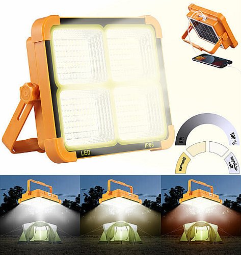 Luminea High-Power-LED-Strahler, Akku, Solar, 2392 lm (Die Bildrechte liegen bei dem Verfasser der Mitteilung.) Luminea High-Power-LED-Strahler, Akku, Solar, 2392 lm (Die Bildrechte liegen bei dem Verfasser der Mitteilung.)