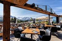 Blick aus dem Day & Dinner Club SUSI ALM mit Cabrio-Dach (MY ALPENWELT RESORT) Blick aus dem Day & Dinner Club SUSI ALM mit Cabrio-Dach (MY ALPENWELT RESORT)