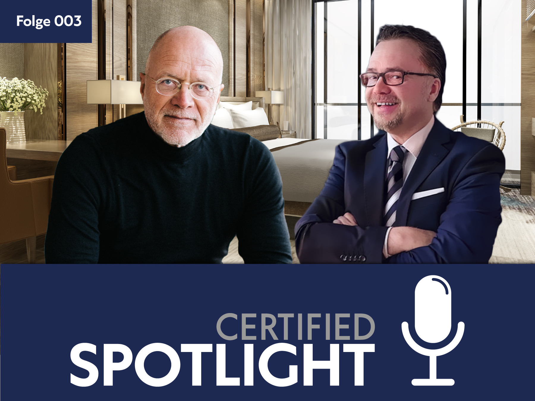 Michael Stober vom gleichnamigen Landgut (l.) sprach mit Moderator Christian Badenhop (r.) in einer (Bildquelle: Certified)
