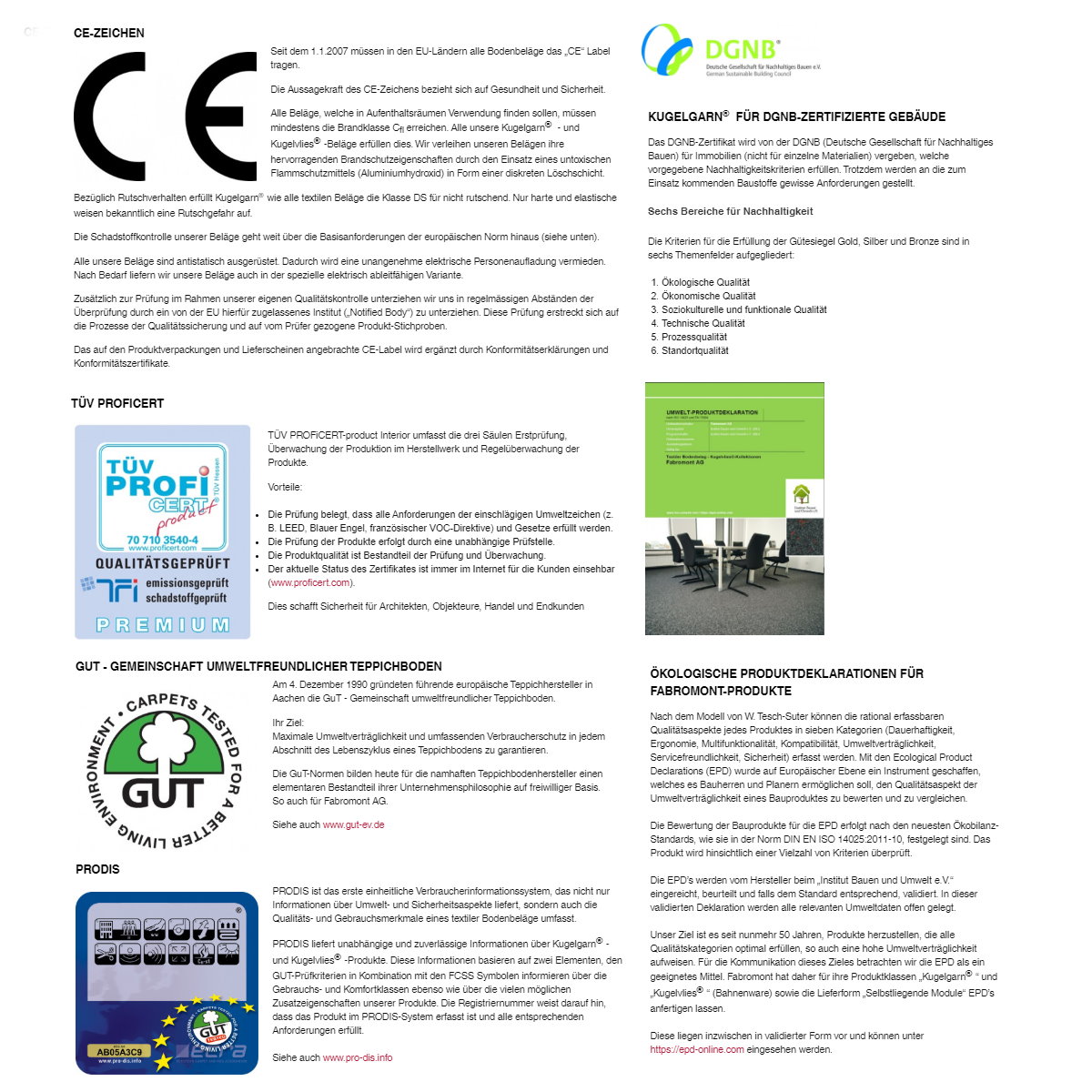 Fabromont Kugelgarn wurde umfassend zertifiziert (Bildquelle: @ fabromont)